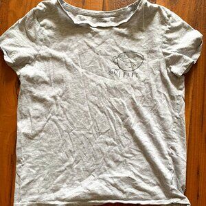 Primark Gray "Tea-Shirt" Graphic Printed T-Shirt - S